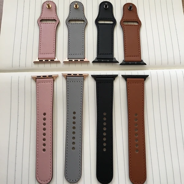 Для наручных часов iwatch, 44 мм 40 мм, версия 3, 2, 1 браслет аксессуары натуральная кожа петля ремешок для apple watch группа 5 4, 42 мм, 38 мм, ремешок для часов