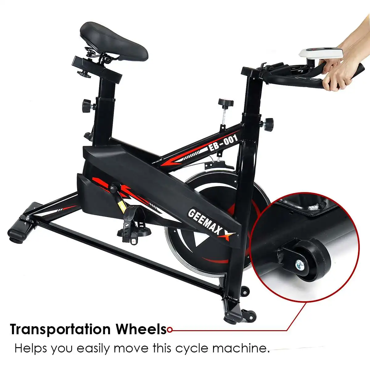 

GEEMAX EB001 Exercise Bike Home Mute Indoor Cycling Cardio Cycling Weight Loss Gym Training Bicycle Fitness Equipment Heavy Duty