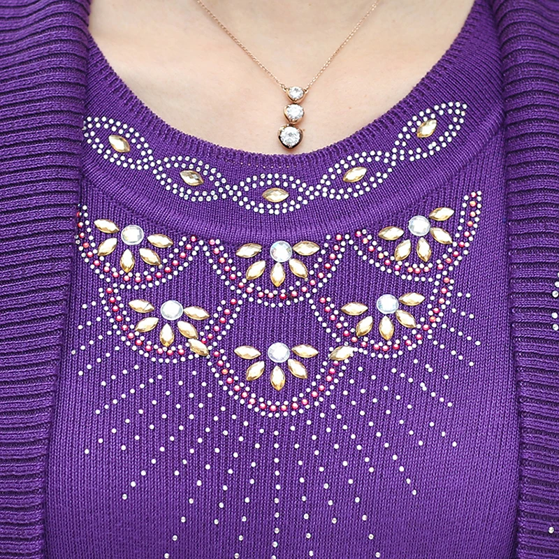 Женский свитер с имитацией двух частей осенне-зимний пуловер в полоску со