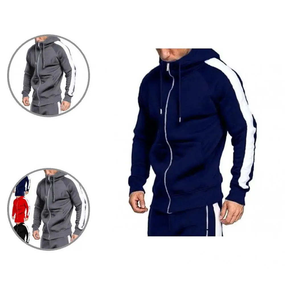 

Men Tracksuits Elastic Waist Sports Sets Long Pants Loose Great Skin-friendly Autumn Tracksuits
