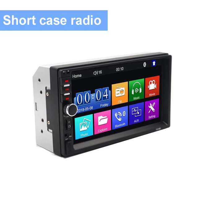 Автомагнитола 2 Din с экраном 7 дюймов Bluetooth MP5 видеоплеером USB TF Mp5|MP4 и плееры для