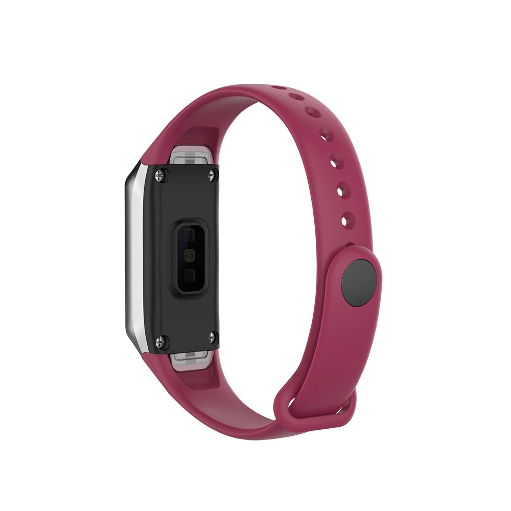 Wine Red Hangrui Спортивные Мягкие силиконовые часы ремешок для samsung Galaxy Fit SM-R370 смарт-браслетный ремешок для часов SM R370 аксессуары - Цвет: Wine Red