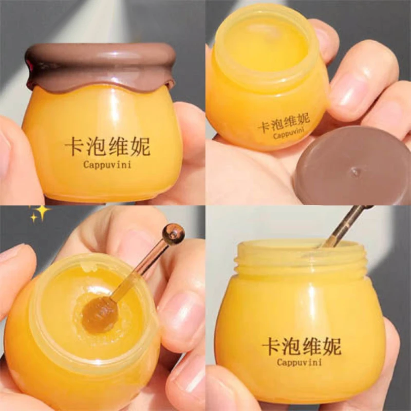 

Cappuvini Moisturizing Honey Lip Oil Nourish Anti-wrinkle Lip Care Anti-cracking Lip Fine Lines Sleeping Lip Mask Lipstick TSLM2
