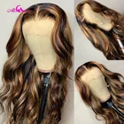 Ali Coco, парики из человеческих волос, подчеркивающие тело, волнистые волосы для чернокожих женщин, предварительно выщипанные 13x4, прозрачные кружевные передние парики, парики на сетке 5x5