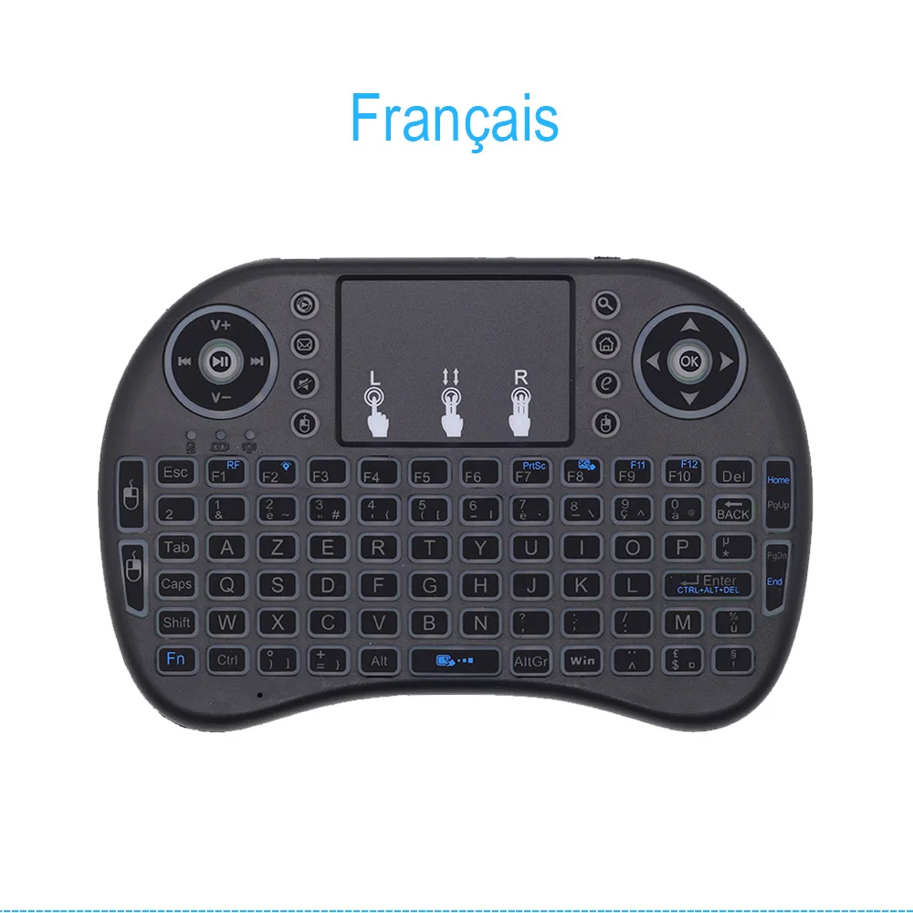 I8 Мини Беспроводная клавиатура 2,4 GHz Air mouse с портативной сенсорной панелью для Android 9,0 tv Box IP tv Mini PC X96mini H96 tv Box