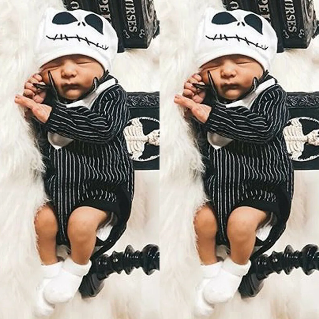 Комбинезон для новорожденных на Хэллоуин в полоску | Мать и ребенок