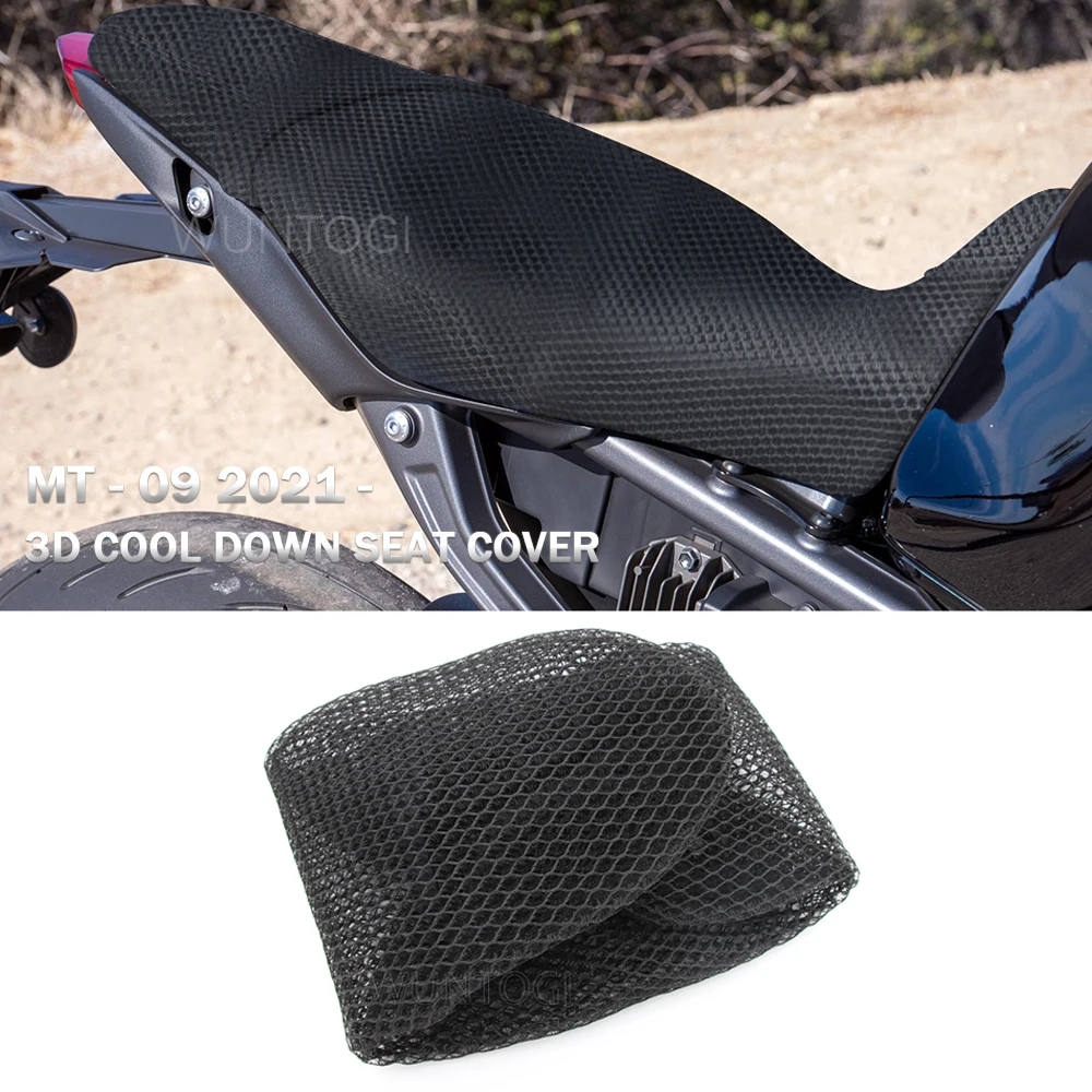 

For Yamaha MT-09 MT09 MT 09 2021 New Motorcycle 3D Breathable Seat Protecting Cushion Seat Cover Nylon Fabric Saddle Seat Cover