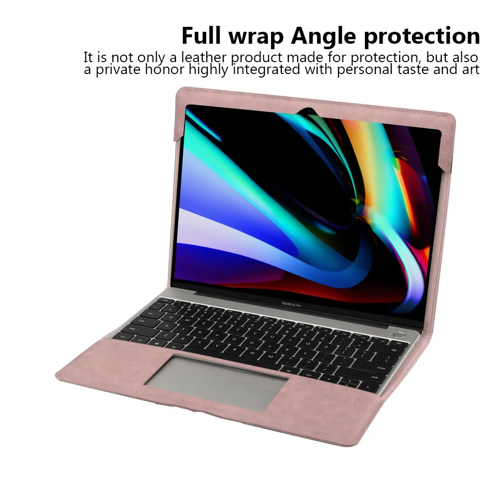 Чехол для ноутбука из искусственной кожи для MacBook Pro, 16 дюймов, защита для угла, ударопрочный чехол для планшета, чехол для MacBook Pro, чехол для ноутбука+ кронштейн
