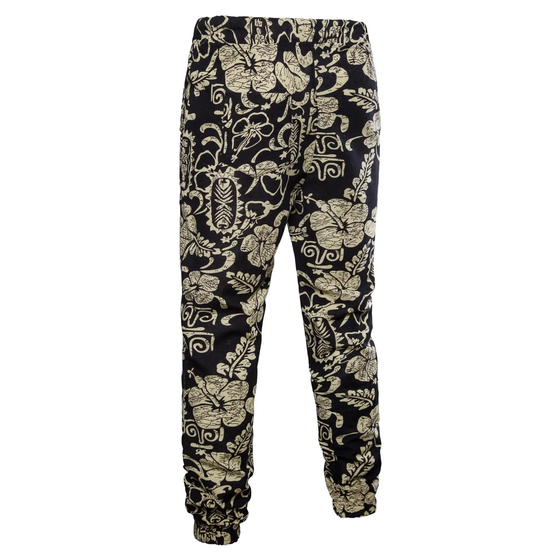 Брюки-султанки мужские с принтом хлопковые Джоггеры в ретро стиле Мешковатые