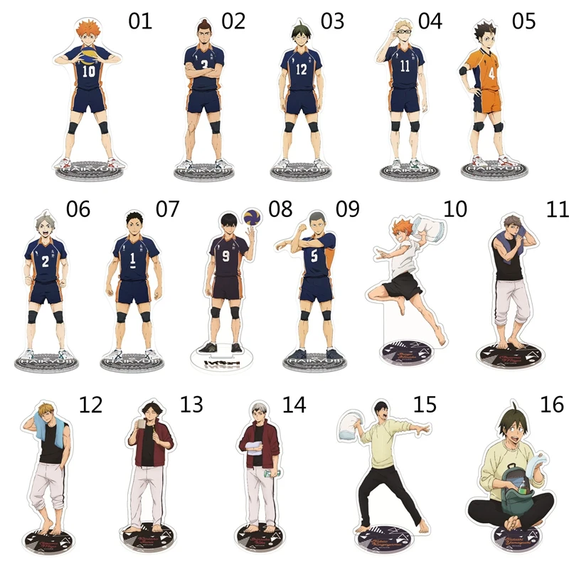 Аниме Haikyuu! Акриловая настольная подставка, фигурка, модель, Настольная тарелка, фигурки, игрушки, аниме, настольное украшение для активного отдыха - изображение