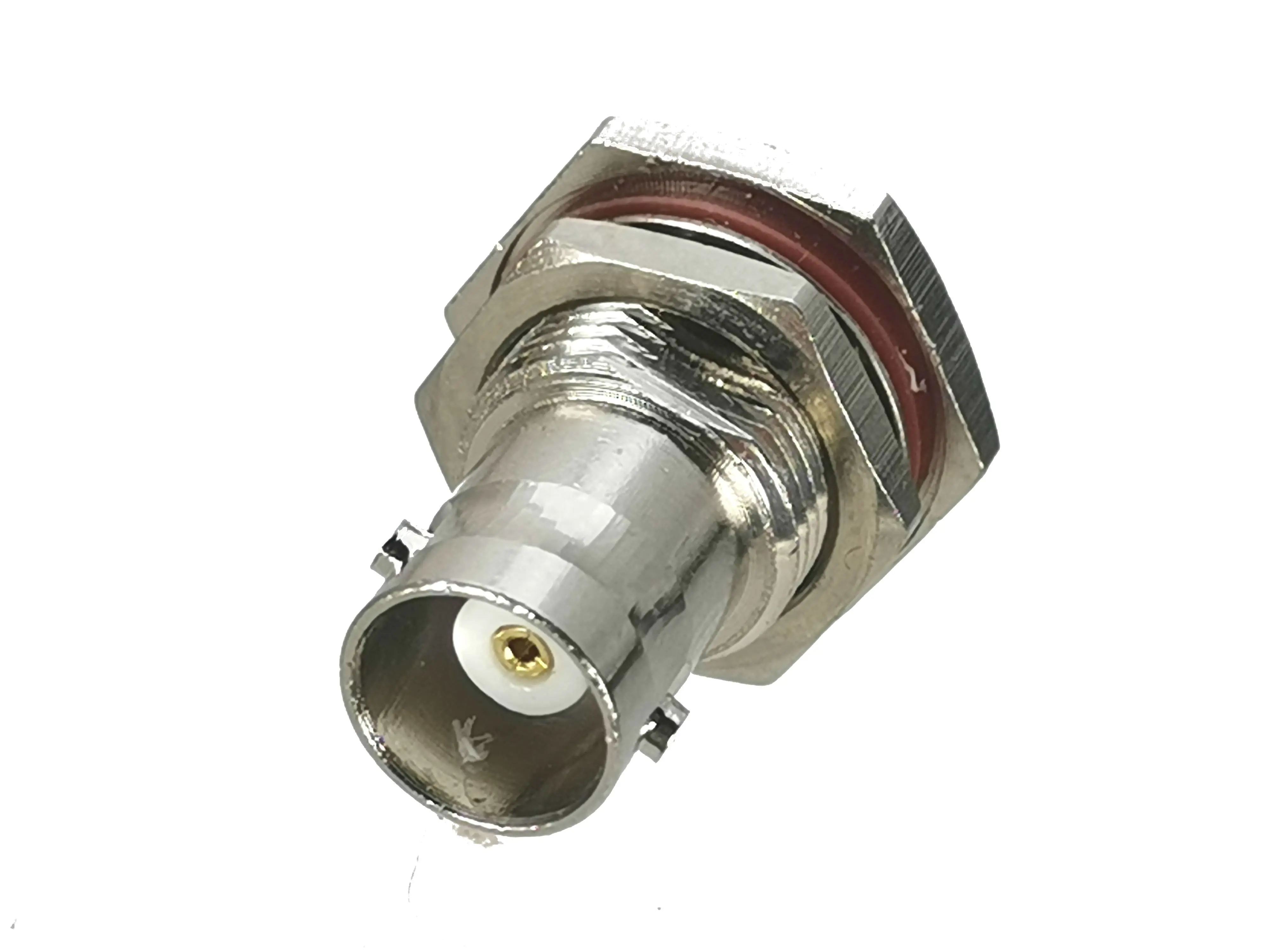 1 шт. коннектор BNC Женский Джек гайка перегородка обжим для RG58 RG142 LMR195 RG400 кабель 50