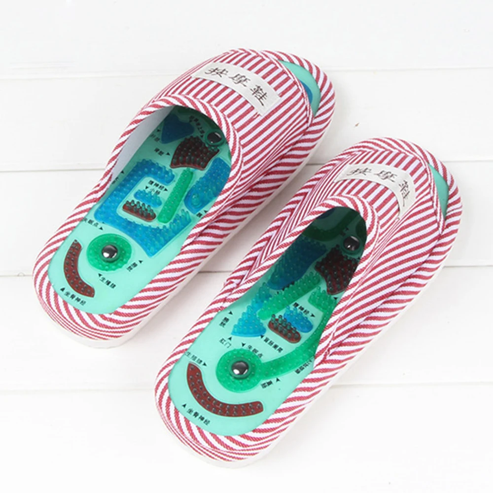 1 пара точки стопы массажные тапочки точечный массаж Магнитный Рефлексология