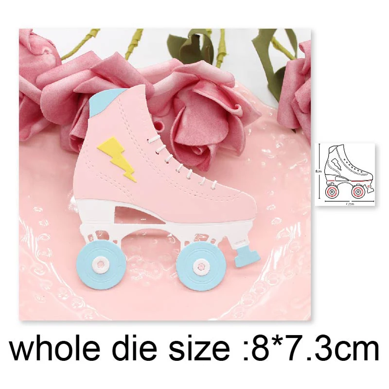 

Metal dies Ice Skates Shoes Cutting Dies Stencils dies for DIY Scrapbooking Album Paper Cards Making Decoration Embossing dies