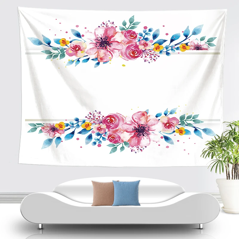 Цветок гобелен стены тканевое одеяло Горячая продажа Ткань Гобелен богемный doeken