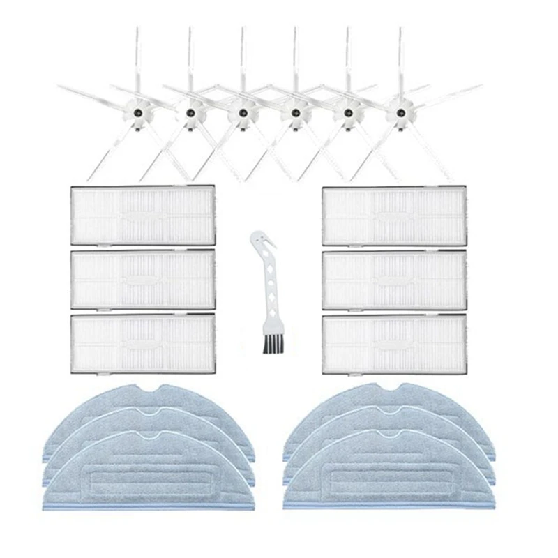 

Сменные детали для пылесоса Xiaomi Roborock S7 T7S T7Plus, фильтр НЕРА, боковая щетка, насадка на швабру