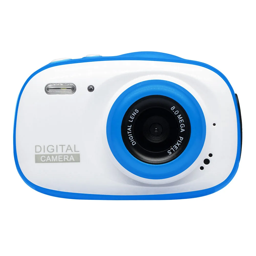 Синий Подводная камера для детей 2 дюймов decogen игрушка и подарок 12MP HD водонепроницаемая цифровая камера 4X цифровой зум мини Экшн-камера - Цвет: Синий