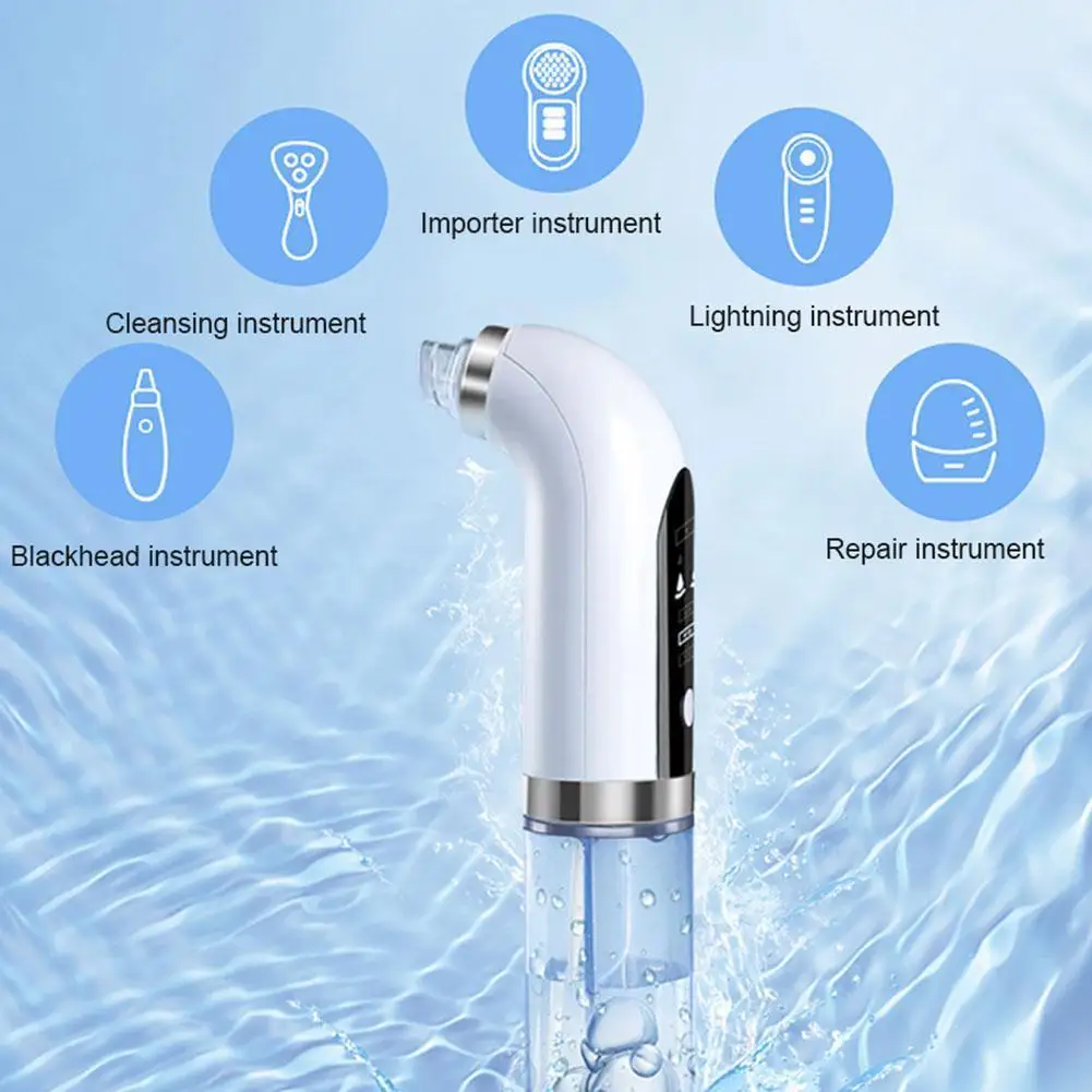 

Electric Small Bubble Blackhead Remover USB Rechargeable Pimple Cleaner Vacuum Pore Cycle Tool Suction Water Acne Removal S2D7