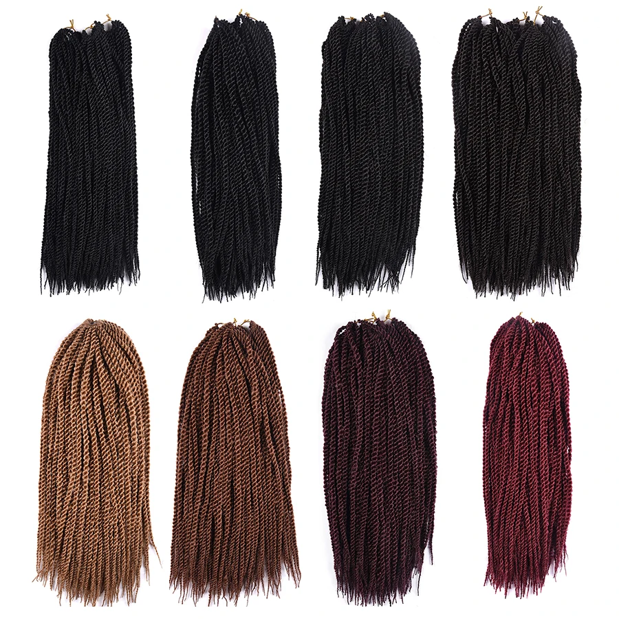 

XCCOCO 18 Inches 201g Black Brown Pure Color Jumbo Braiding Hair Extensions Heat Resistant Synthetic Fake Hair for Braiding