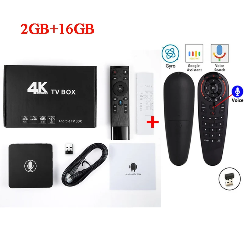 2GB 16GB G30S Google Android tv Box A95X Pro 2G 16G Smart tv Box четырехъядерный Amlogic S905W Android 7,1 tv Box Голосовое управление WiFi медиаплеер - Цвет: 2GB 16GB G30S
