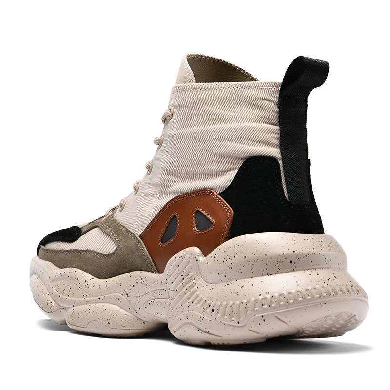 Times New Roman Spring Autumn Fashion Breathable Sneakers Dad Shoes Men Canvas Hard-wear Height Increasing Walking | Обувь