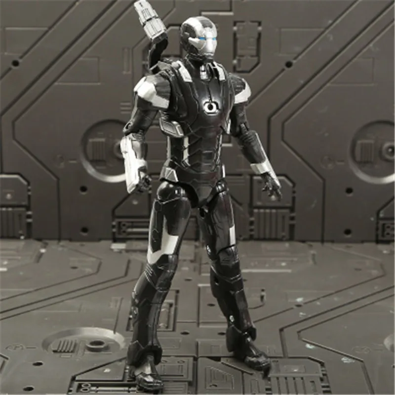 war machine16cm Hasbro Marvel Мстители Q версия Железный Человек Робот Тор Капитан Америка модель человека-паука кукла игрушка для детей подарок - Цвет: war machine16cm