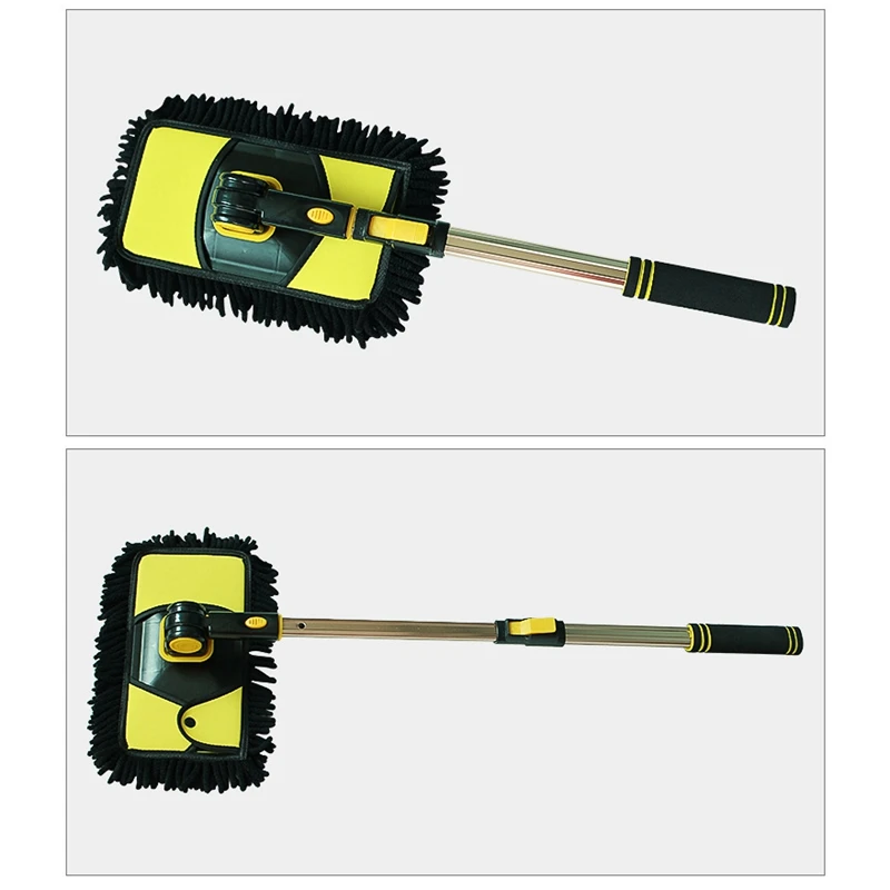 Car Duster Water Absorbant Chenille Vehicle Wash Brush Interior and Exterior Cleaning Kit with Extendable Handle for | Автомобили и