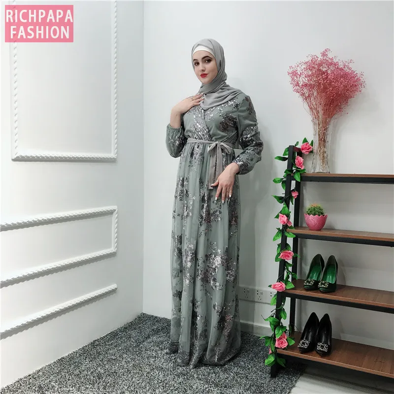 Кружевная Абая Дубай Турция мусульманский хиджаб Кафтан для женщин |