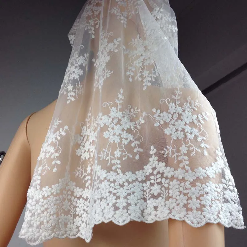 

African Cotton Lace Fabric for Dress,Off White Bride Tulle Laces,Diy Tissue Sewing Patchwork Embroidered Cloth Material