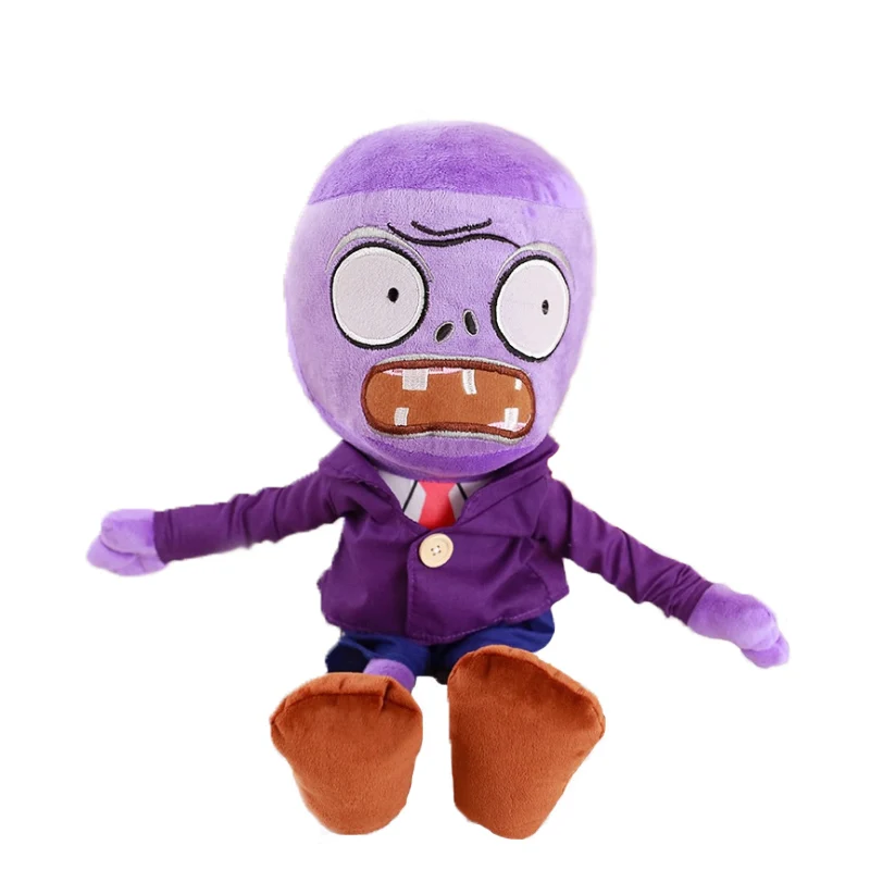 50cm Purple Zombie 10-50 см Растения против Зомби фрукты серии плюшевые игрушки мягкие игрушки PVZ Растения Peashooter Chomper вишня фрукты плюшевые мягкие игрушки куклы - Цвет: 50cm Purple Zombie