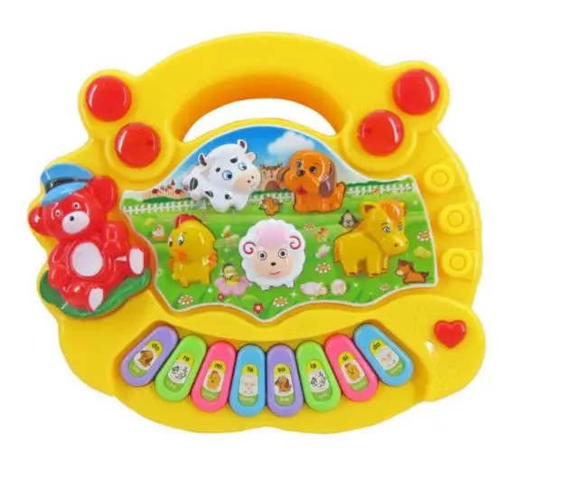 2019 хит продаж музыкальные игрушки для малышей детей животные ферма пианино