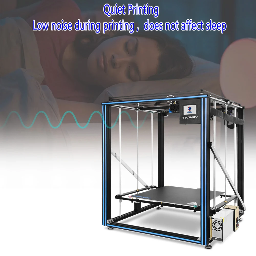2 in 1 out Resume Power Failure Low Noise Aluminum Bed 3D Printer Diy Kits with Automatic Leveling Functionand and Touch Screen