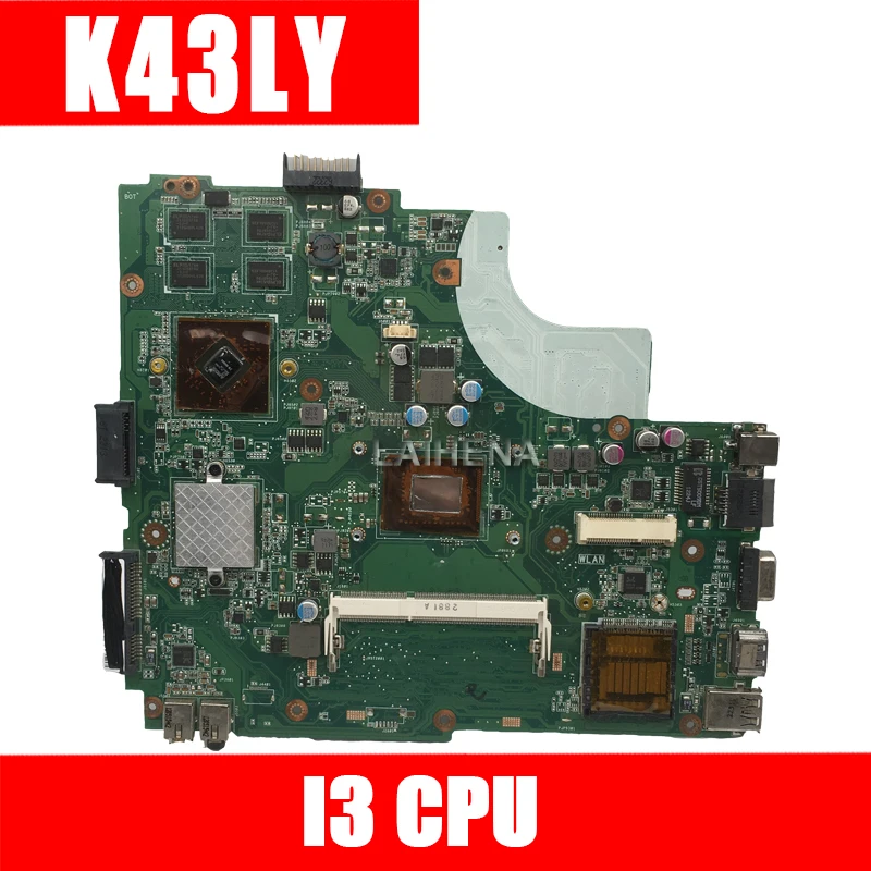 K43L материнских плат Rev: 2 0 DDR3 HM65 для ASUS X44H X84H K84L Материнская плата ноутбука