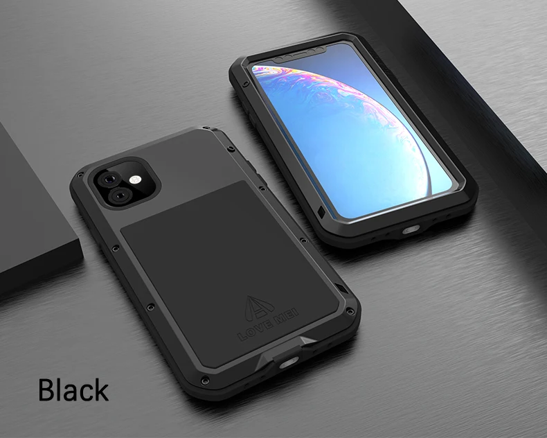 Gorilla glass) LOVE MEI мощный чехол для iphone 11 Pro Max X XS чехол для Max XR для iphone 8 6 6s 7 Plus водонепроницаемый алюминиевый чехол