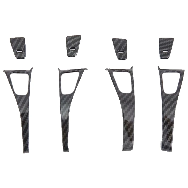 

Car Inner Door Armrest Trim Kit ABS Plastic Corrosion Resistant Armrest Button Cover Trim for Tesla Model 3 2017-2019