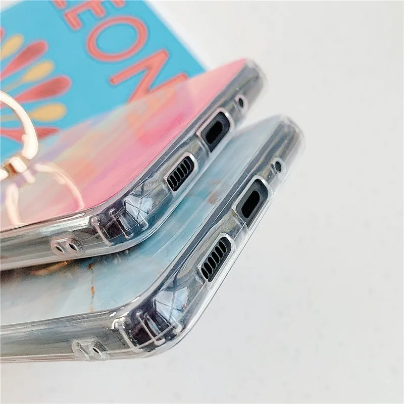Чехол с кольцом-держателем для Samsung Galaxy S20FE Ultra A 50 30 20 10 S 51 31 71 A7 A6 2018 S10 S9 S8 Plus S7 Note 8 9