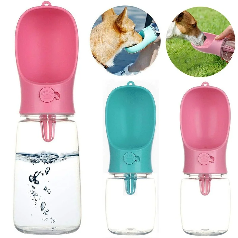 

350ml/12oz Портативный бутылка воды Собака Щенок питьевой фонтанчик п с защитой от протекания, аксессуары для домашних животных, диспенсер для в...