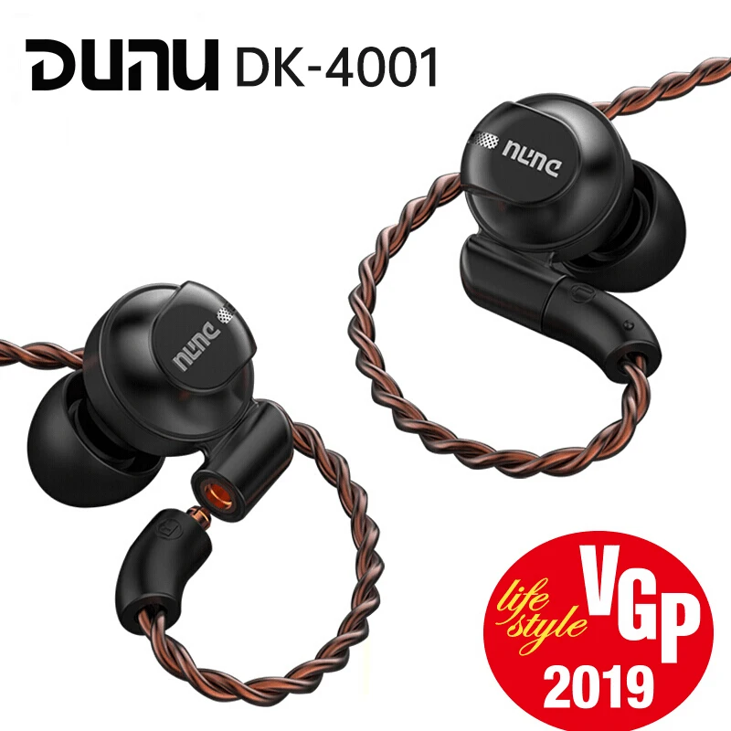 DUNU DK 4001 DK4001 4 Knowles BA + 1DD гибридные Hi Fi наушники вкладыши спортивные проводные со