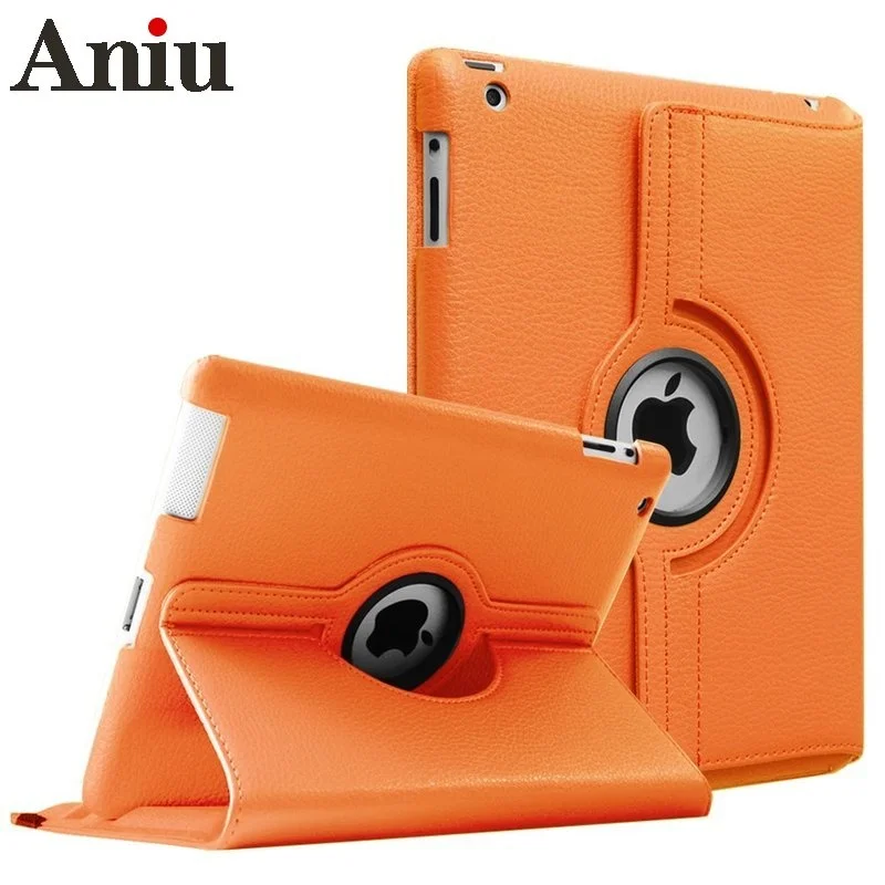 

Чехол для iPad 2, iPad 3, iPad 4, чехол из искусственной кожи с поворотом на 360 градусов, чехол-подставка A1395, A1396, A1397, A1416, A1430, A1403, A1458, A1459, A1460