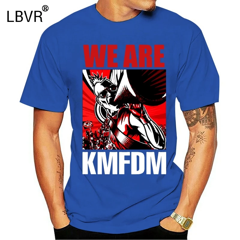 Лидер продаж модная черная футболка 2018 KMFDM WE ARE FRONT 242 EBM новая с принтом Мужская