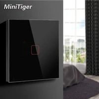 minitiger touch switch for led light bulb ac 220v euuk standard 321 gang 1 way wall touch screen switch crystal glass