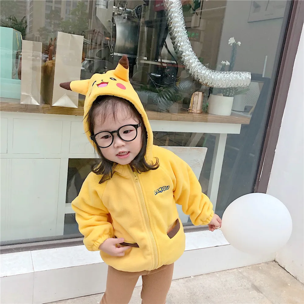 Tonytaobaby/зимняя одежда; новое бархатное пальто с рисунком для маленьких мальчиков и девочек; детская куртка