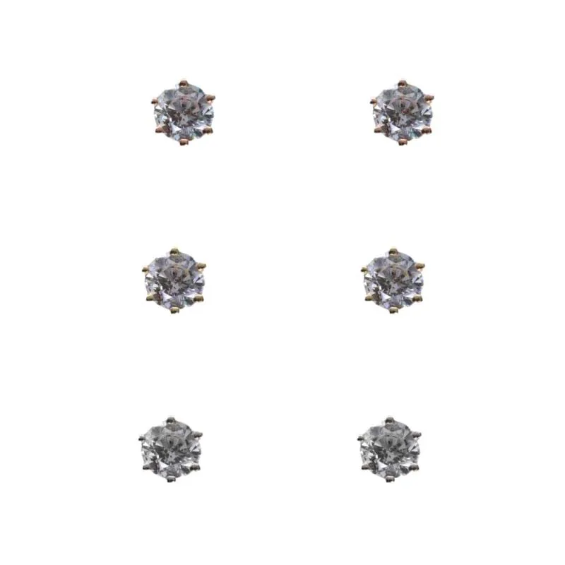 

2021 new 18K gold fashion exquisite round zirconium inlaid creative temperament earrings women