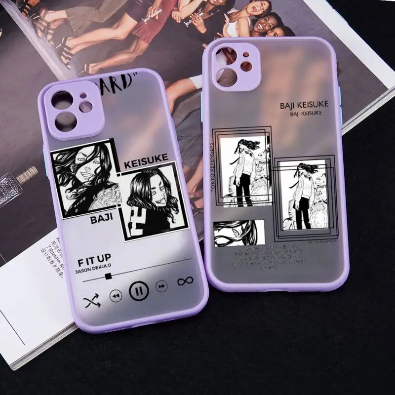 

Tokyo Avengers revenger anime Phone Case matte transparent For iphone 7 8 11 12 13 plus mini x xs xr pro max cover