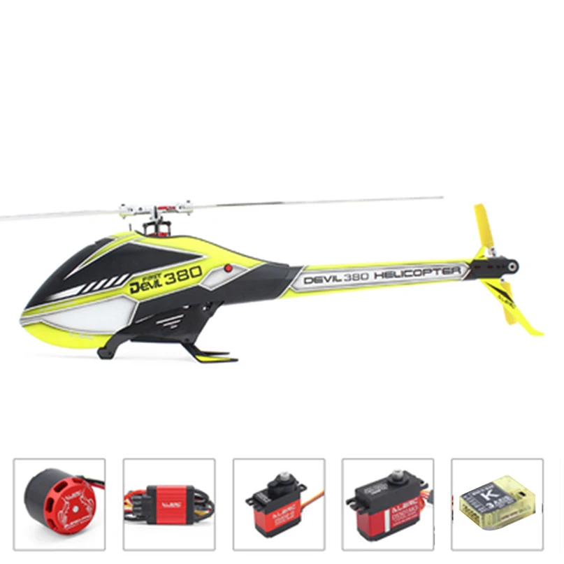 

ALZRC Devil 380 FAST FBL 6CH 3D Красный/Желтый Летающий вертолет, набор для дома и улицы, игрушки для детей, подарки для детей