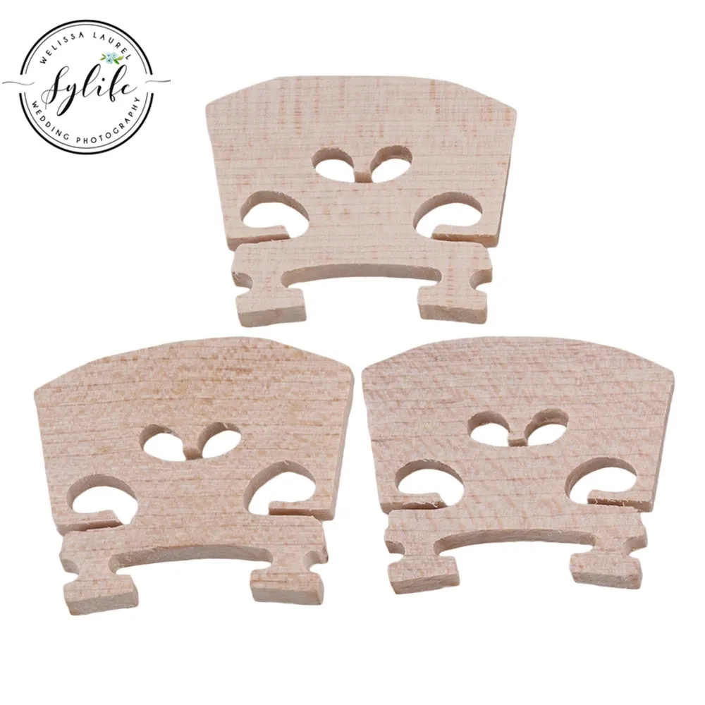 1/16 Size Adjustable Violin Bridge Wood Accessoriess Pack of 3 | Спорт и развлечения