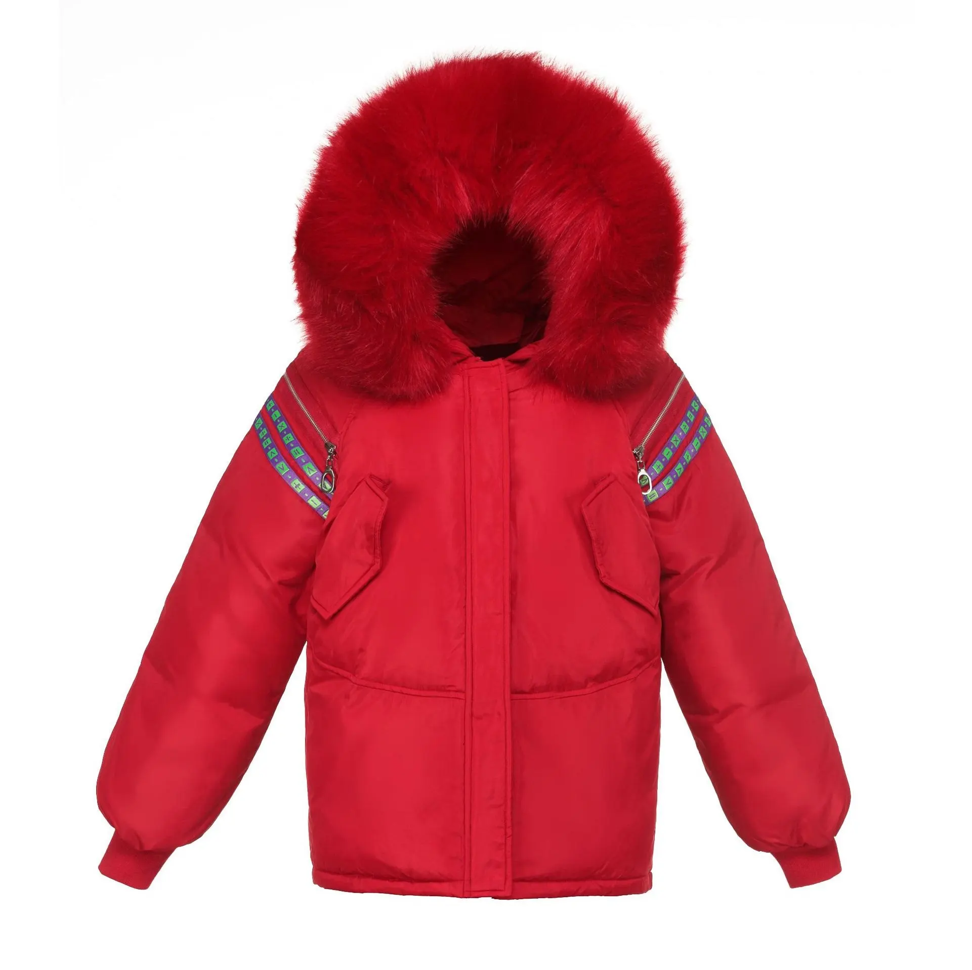 

Cotton women's long section 2019 winter new women's Korean version of the fashion loose cotton jacket cotton jacket large fur