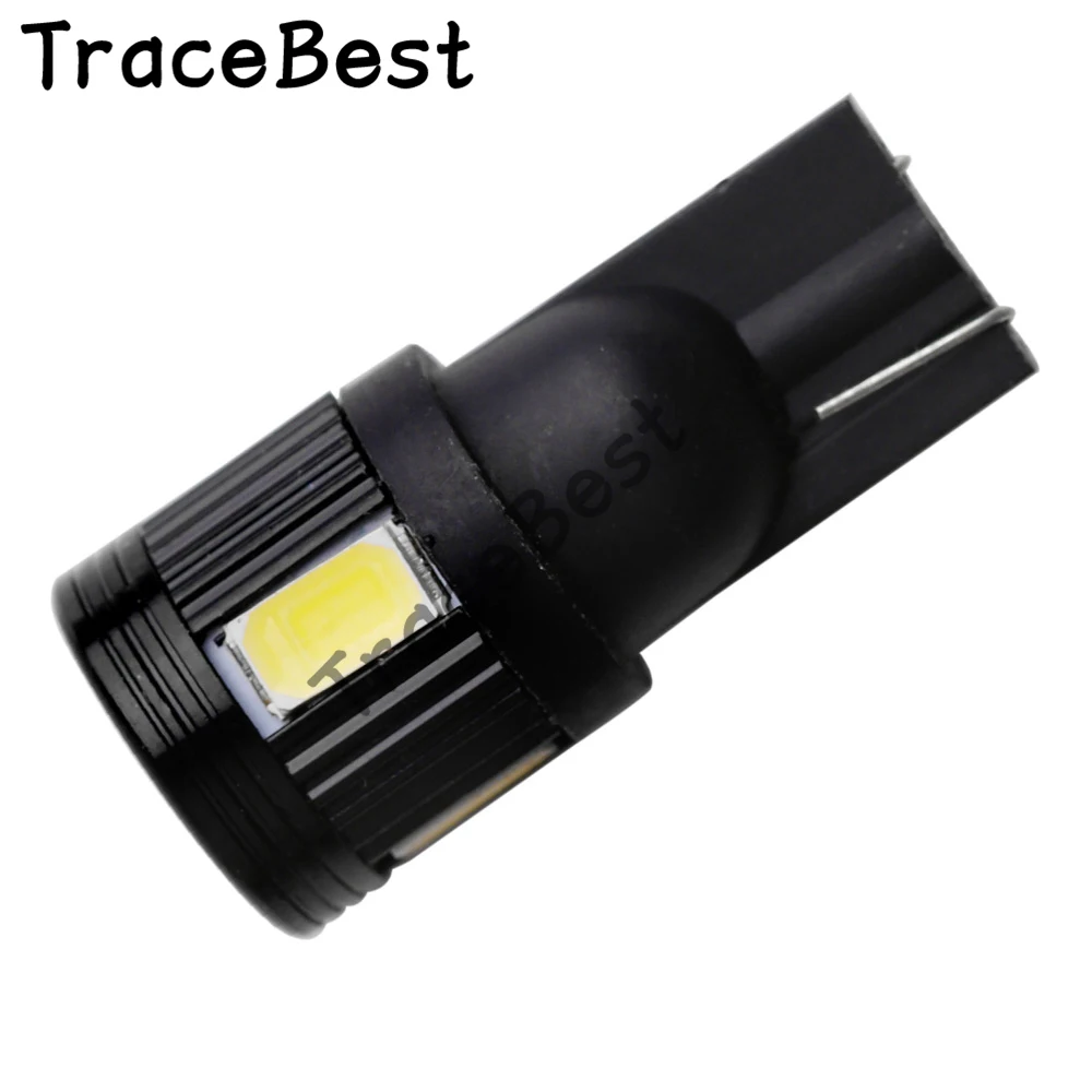 4 шт. белый 12В DC T10 W5W 194 6LED 5630 габаритный свет лампы автомобиля
