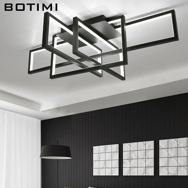 Современный квадратный светодиодный потолочный светильник BOTIMI для гостиной