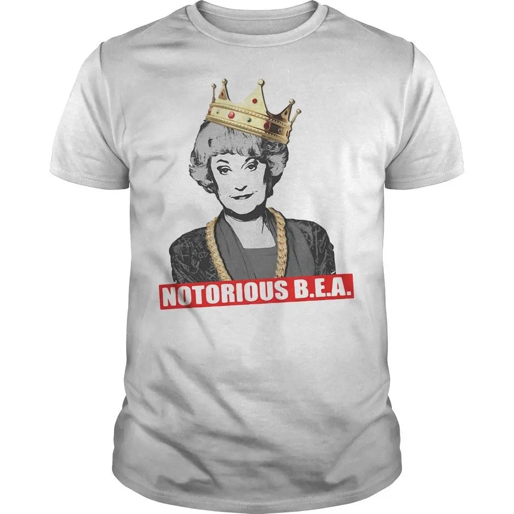 Мужская футболка в стиле унисекс с героями мультфильмов The Golden Girls Notorious B.E.A King