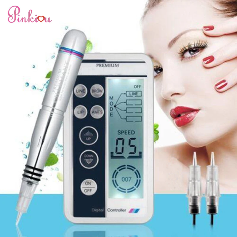 Электрическая тату машинка MTS устройство для красоты макияжа с ЖК дисплеем